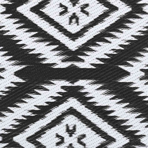 Outdoor-Teppich ARAKIL Schwarz 160x230 cm PP