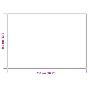 Outdoor-Teppich ARAKIL Schwarz 160x230 cm PP