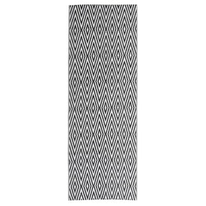 Outdoor-Teppich ARAKIL Schwarz 80x250 cm PP