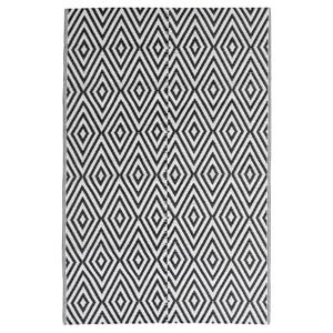 vidaXL Tapis d'extérieur ARAKIL Noir 140x200 cm PP