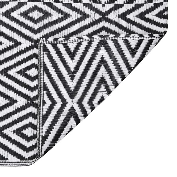 vidaXL Tapis d'extérieur ARAKIL Noir 140x200 cm PP