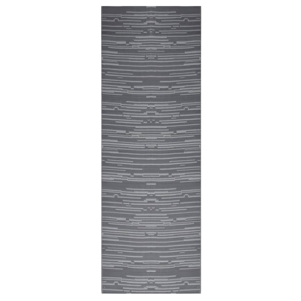 Outdoor-Teppich ARAKIL Anthrazit 80x250 cm PP