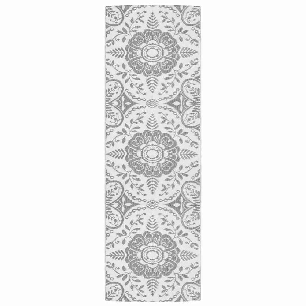 Outdoor-Teppich ARAKIL Hellgrau 80x250 cm PP