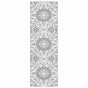 Outdoor-Teppich ARAKIL Hellgrau 80x250 cm PP