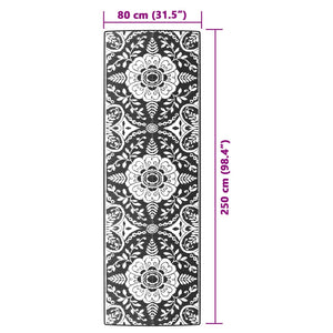 Outdoor-Teppich ARAKIL Rosa 80x250 cm PP