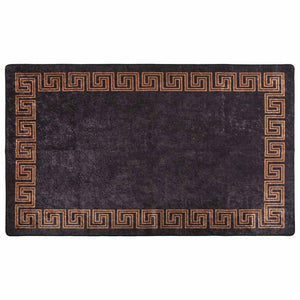 Waschbarer Teppich 120x180 cm Schwarz/Gold