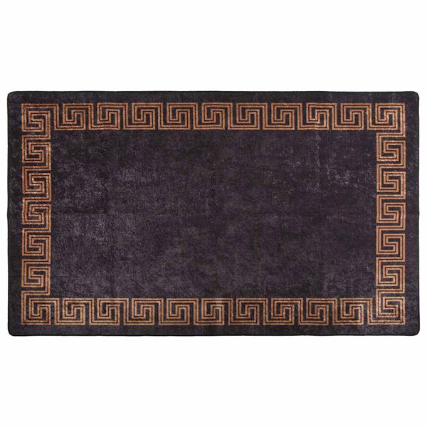 Waschbarer Teppich 120x180 cm Schwarz/Gold