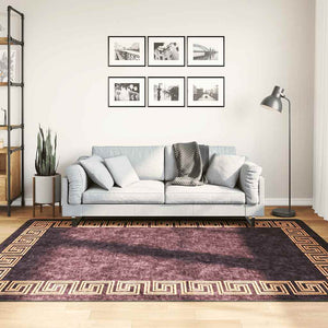 Waschbarer Teppich Schwarz Gold 160x230 cm