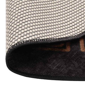 Waschbarer Teppich Schwarz Gold φ120cm