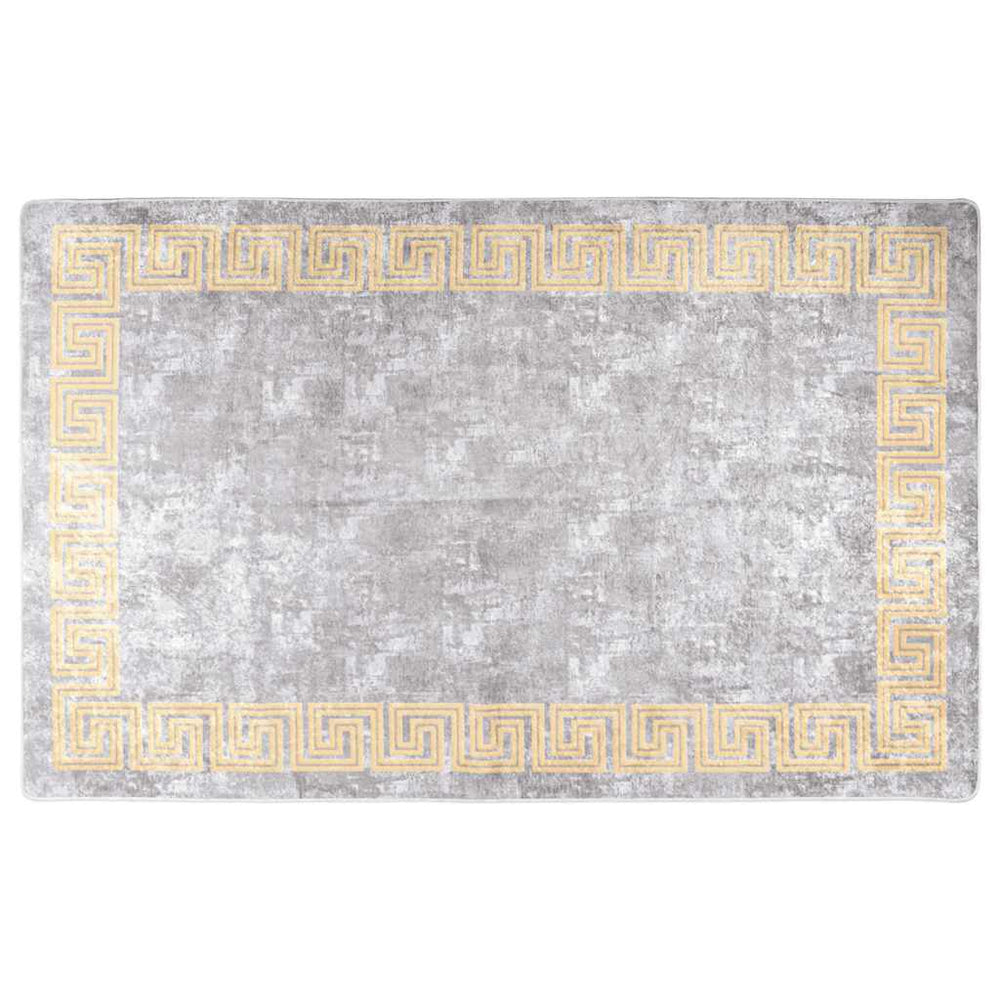 Waschbarer Teppich Grau 80x150 cm
