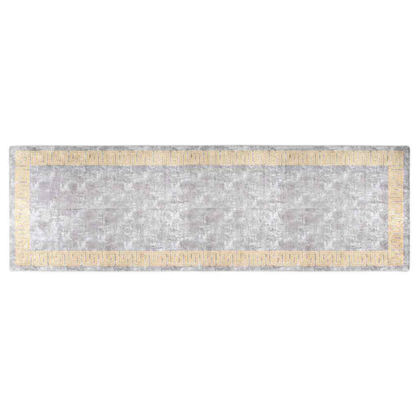 Waschbarer Teppich Grau 80x300 cm