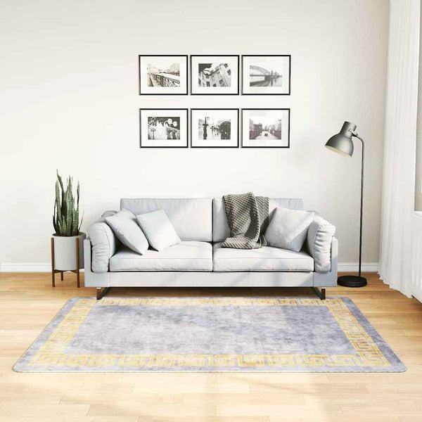 Waschbarer Teppich Grau 120x180 cm