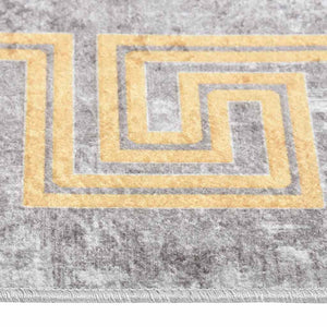 Waschbarer Teppich Grau 190x300 cm