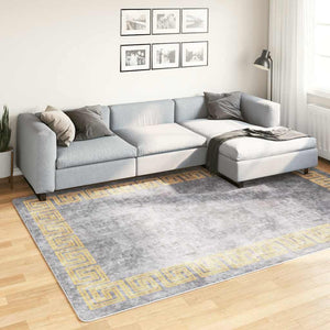 Waschbarer Teppich Grau 190x300 cm
