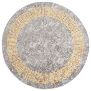 Waschbarer Teppich Grau Ø120cm