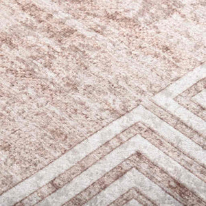 Waschbarer Teppich 80x150 cm Beige