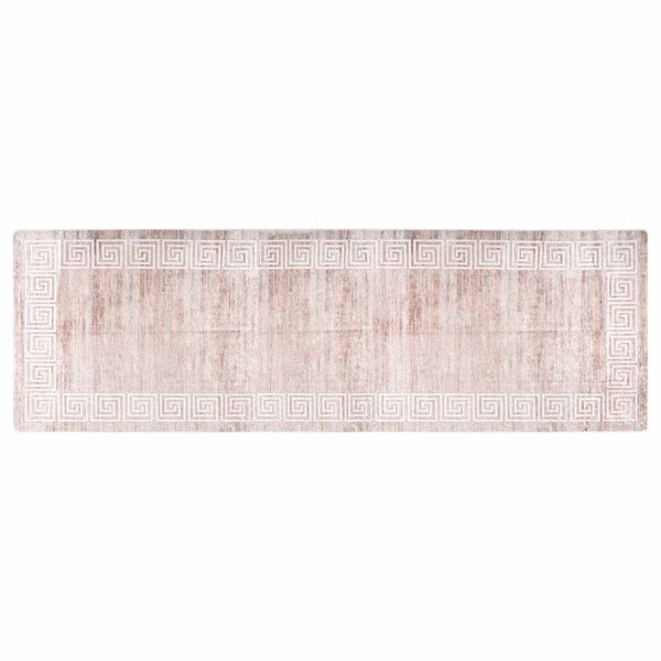Waschbarer Teppich Beige 80x300 cm