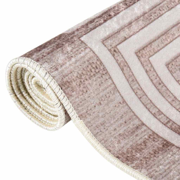 Waschbarer Teppich Beige 120x180 cm