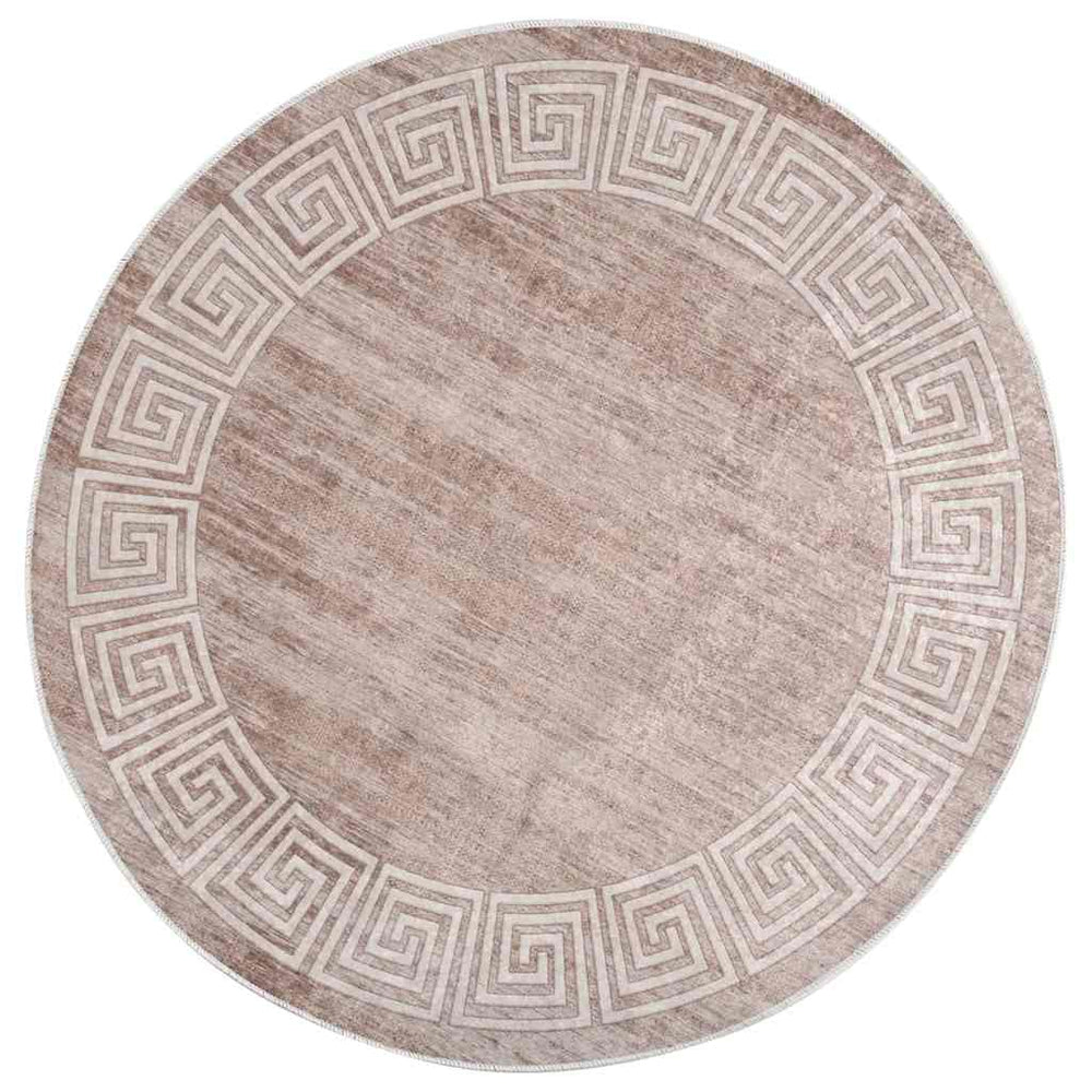 Waschbarer Teppich Beige 120 cm