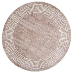 Waschbarer Teppich Beige 120 cm