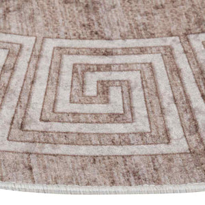 Waschbarer Teppich Beige 120 cm