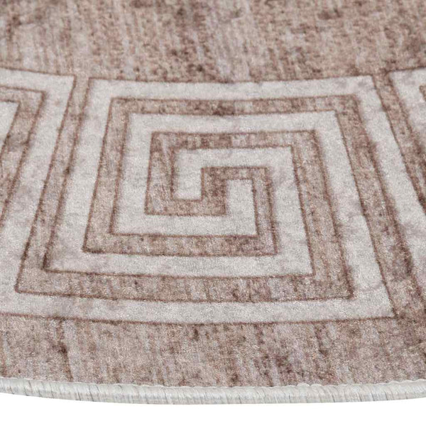 Waschbarer Teppich Beige 120 cm