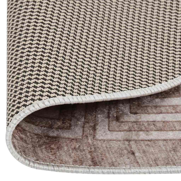 Waschbarer Teppich Beige 120 cm