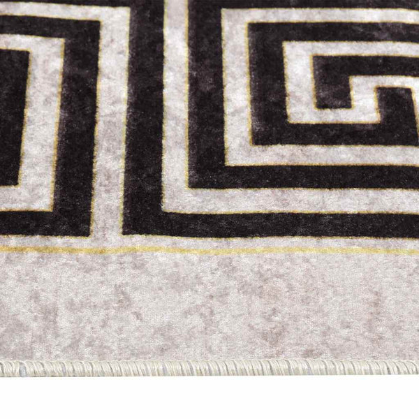 Waschbarer Teppich Hellbeige 80x150 cm