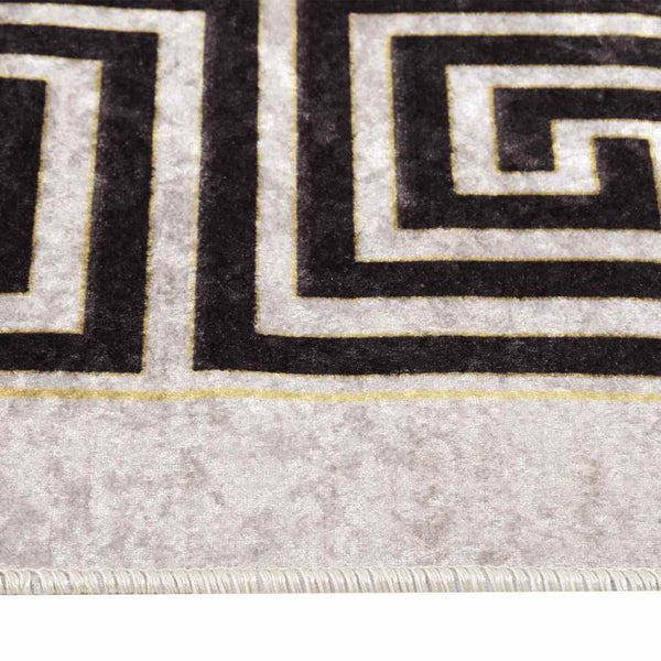 Waschbarer Teppich Hellbeige 80x300 cm