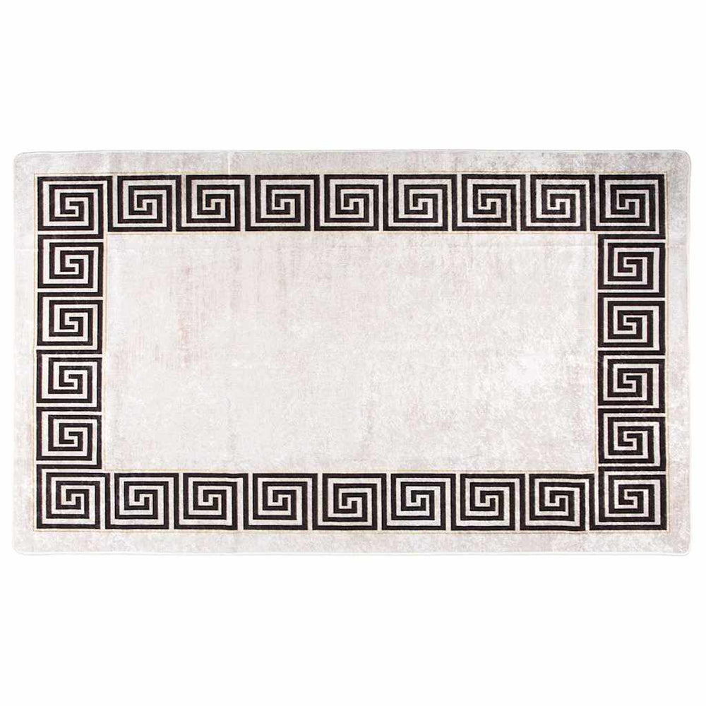 Waschbarer Teppich Hellbeige 120x180 cm