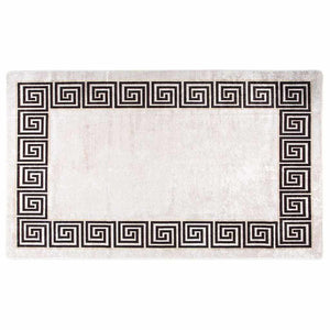 vidaXL Tapis lavable 120x180 cm Beige clair