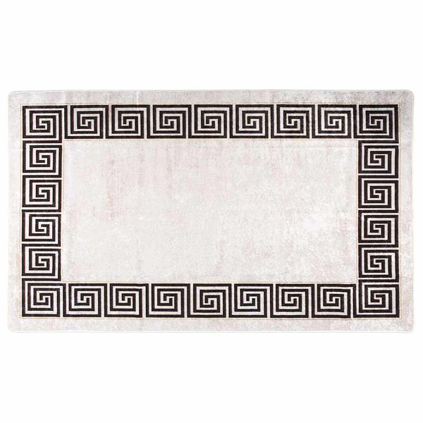 vidaXL Tapis lavable 120x180 cm Beige clair