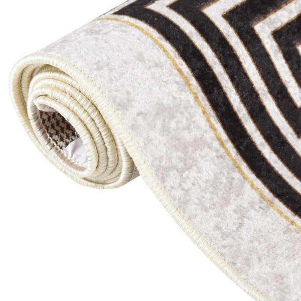 vidaXL Tapis lavable 120x180 cm Beige clair