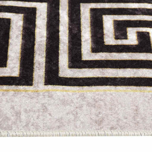 vidaXL Tapis lavable 120x180 cm Beige clair