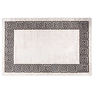 vidaXL Tapis lavable 160x230 cm Beige clair