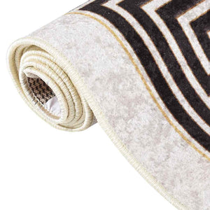 vidaXL Tapis lavable 160x230 cm Beige clair