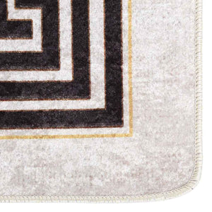 vidaXL Tapis lavable 160x230 cm Beige clair