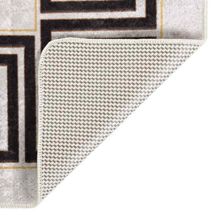 vidaXL Tapis lavable 160x230 cm Beige clair