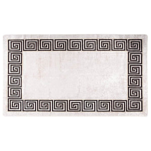 Waschbarer Teppich 190x300 cm Hellbeige