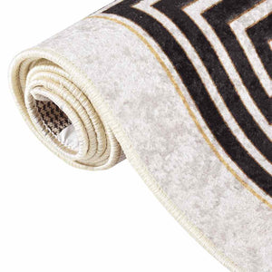 Waschbarer Teppich 190x300 cm Hellbeige