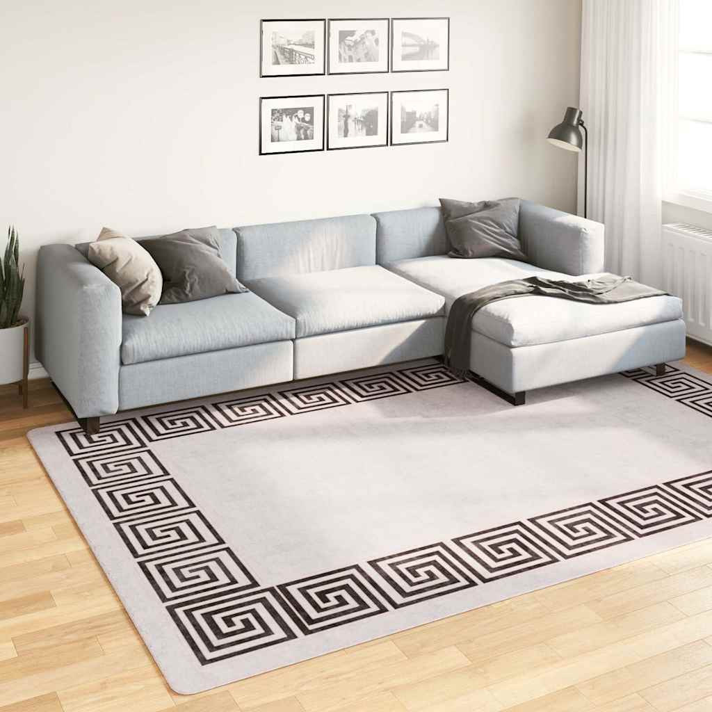 Waschbarer Teppich 190x300 cm Hellbeige