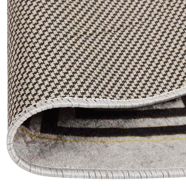 vidaXL Tapis lavable ø120 cm Beige clair Antidérapant