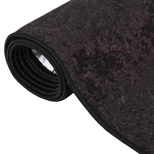 Waschbarer Teppich 80x150 cm Anthrazit