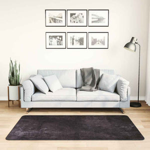 Waschbarer Teppich 80x150 cm Anthrazit