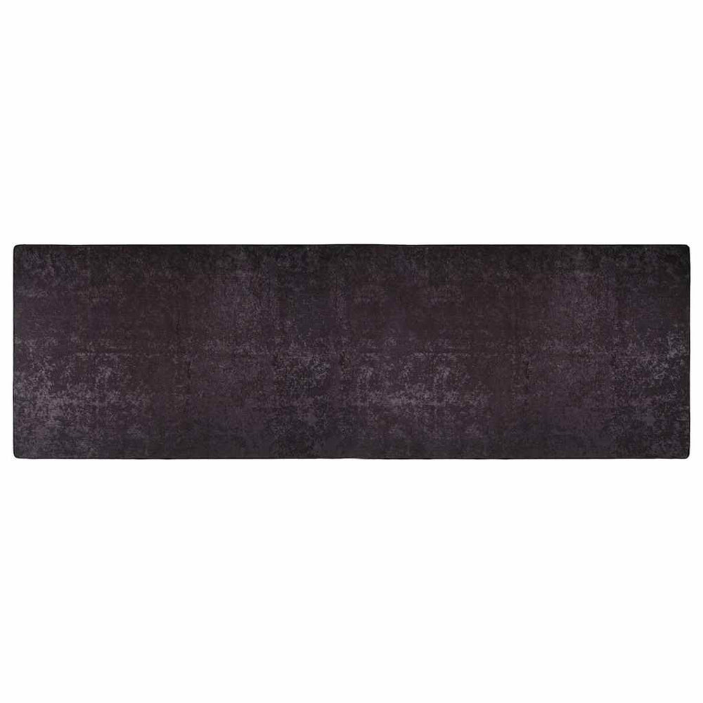 Waschbarer Teppich Anthrazit 80x300 cm