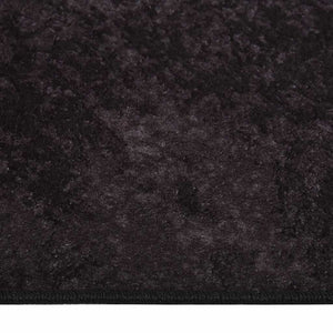 Waschbarer Teppich Anthrazit 80x300 cm