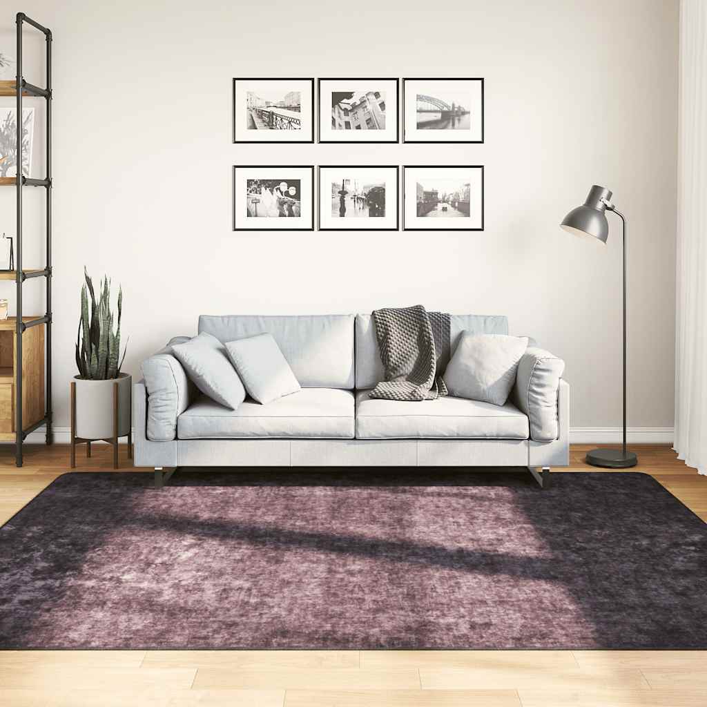 Waschbarer Teppich 160x230 cm Anthrazit