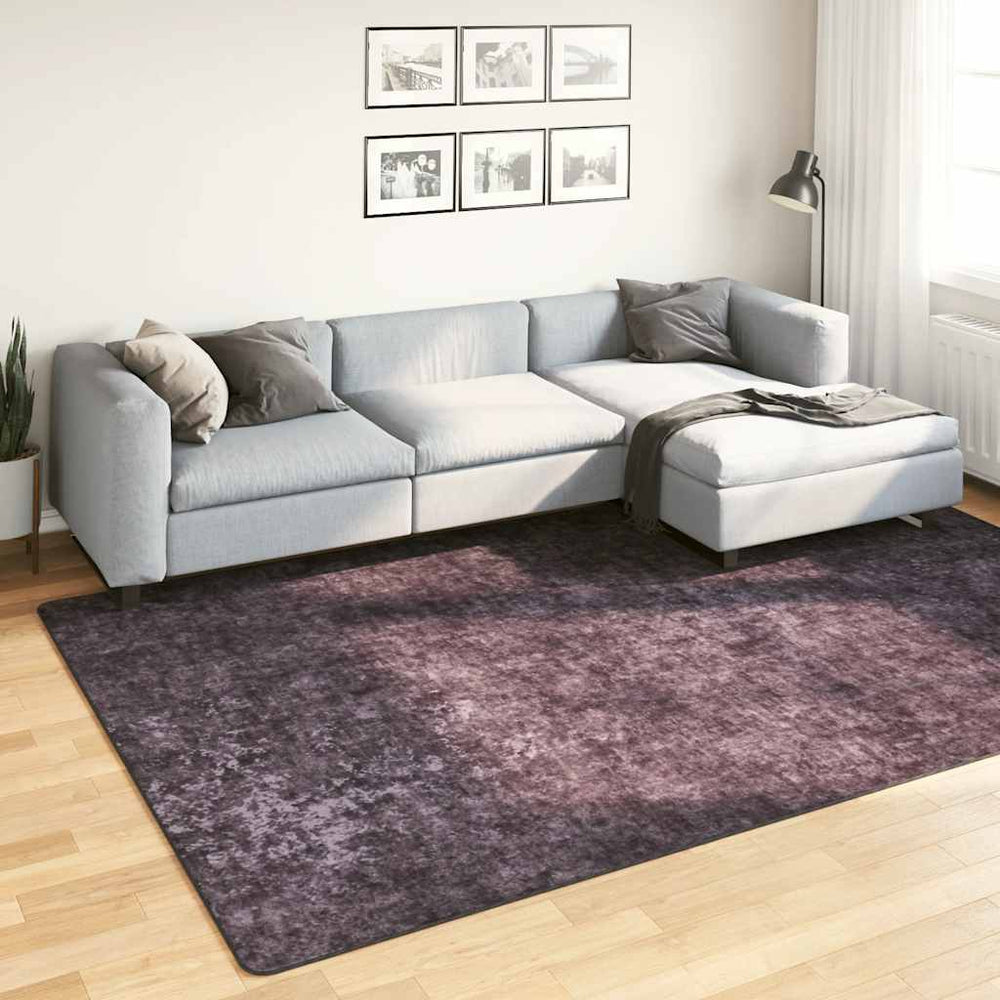Waschbarer Teppich 190x300 cm Anthrazit