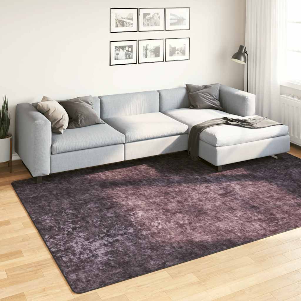 Waschbarer Teppich 190x300 cm Anthrazit