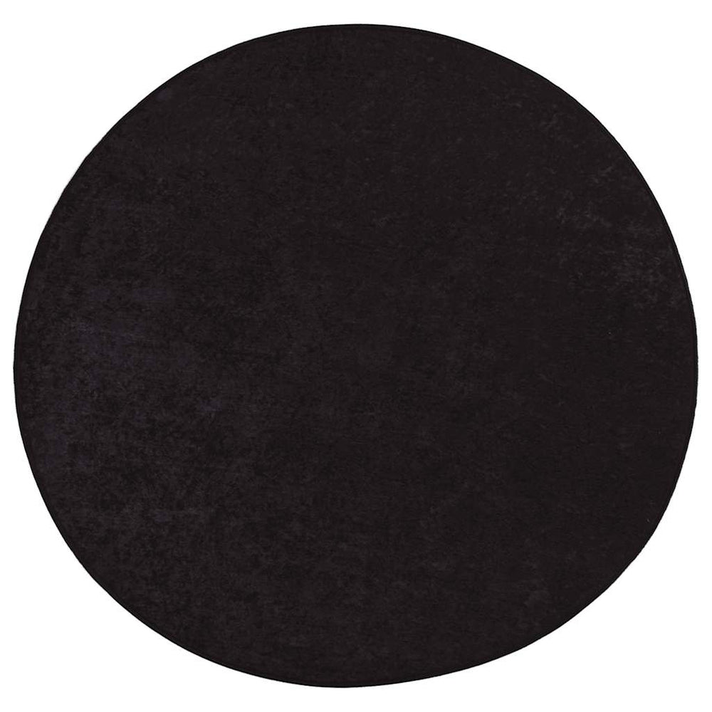 Waschbarer Teppich Anthrazit Ø120cm